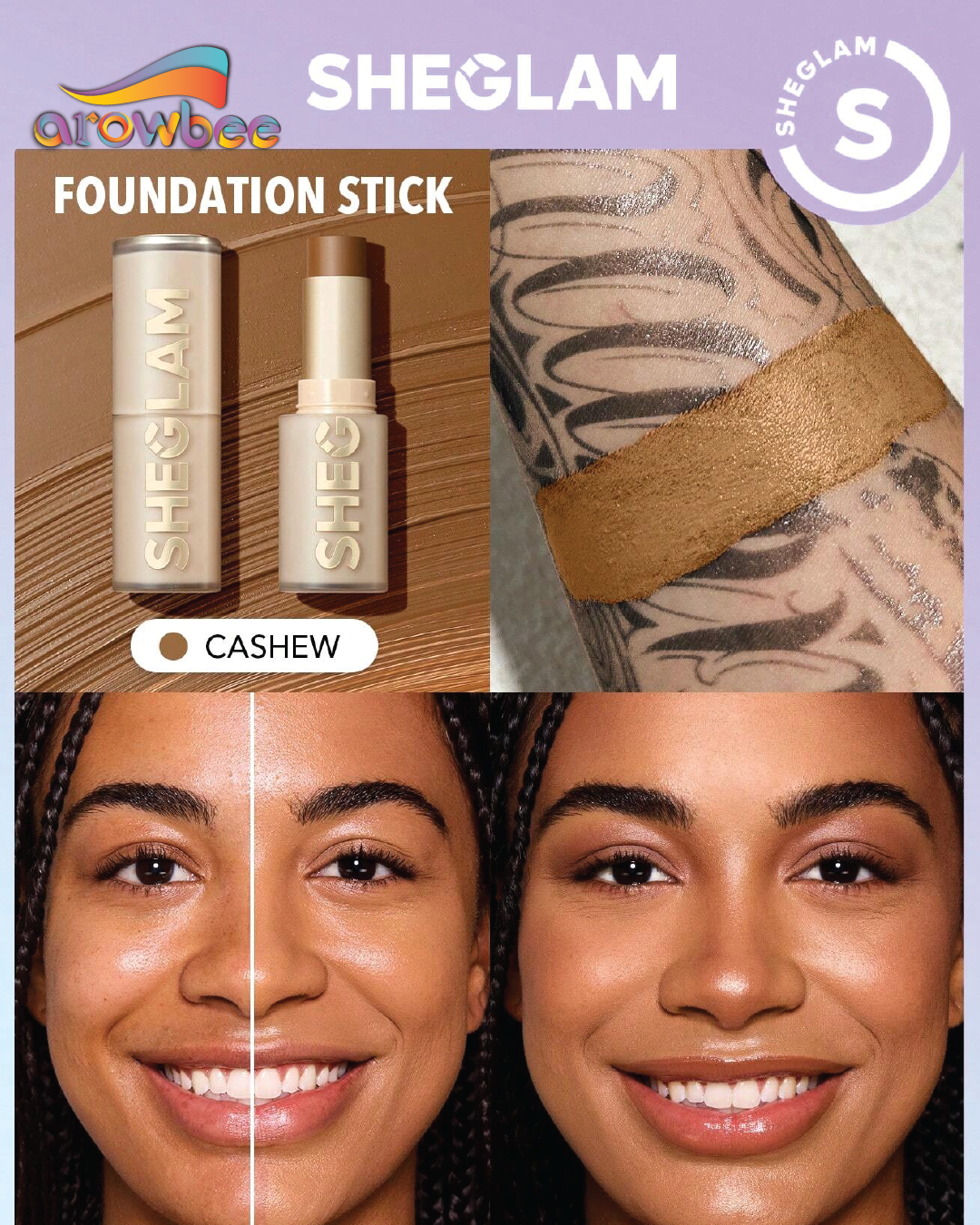 SHEGLAM Skin Magnet High Coverage Foundation Stick