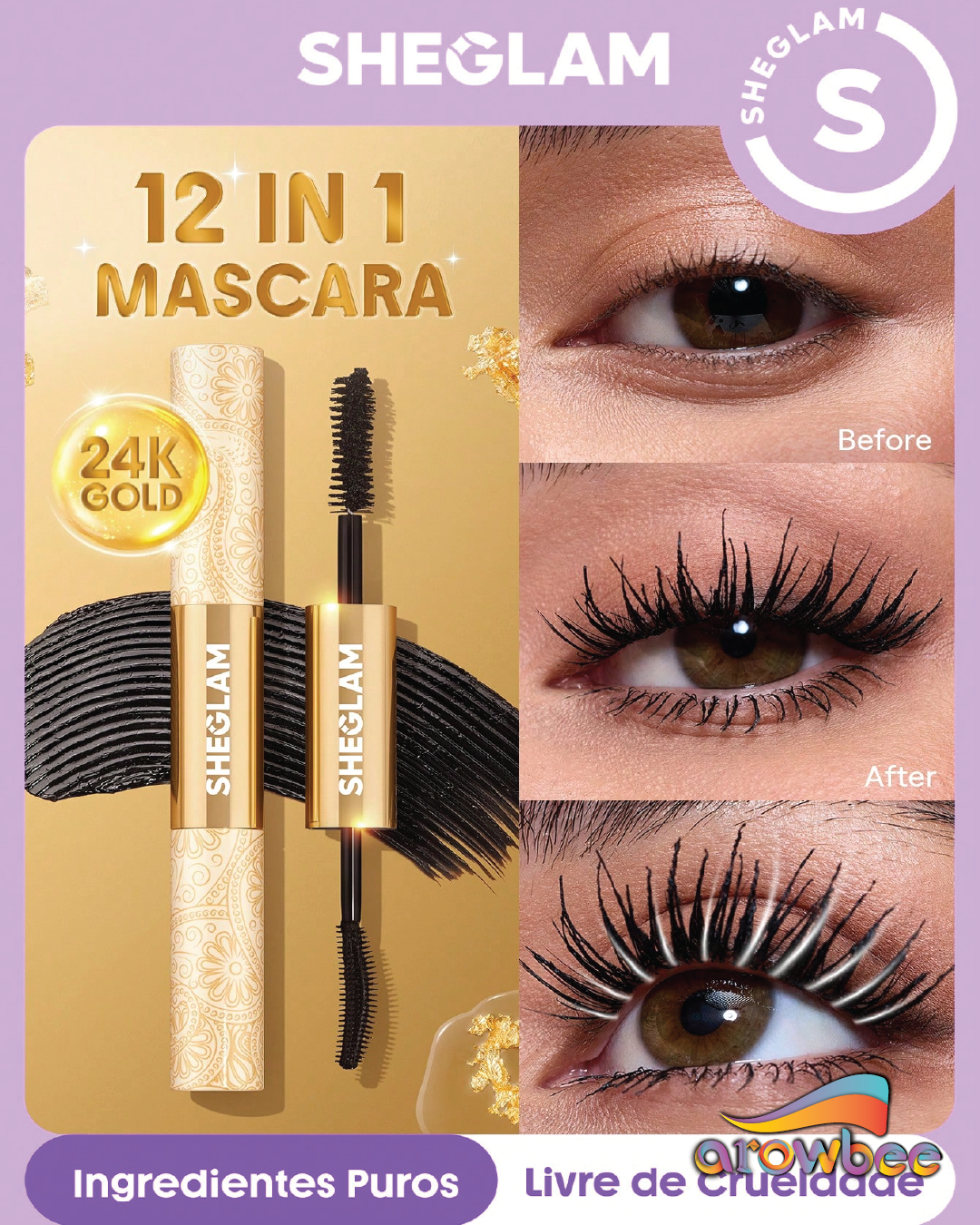 Sheglam All-In-One 24k Multi-Effect Mascara