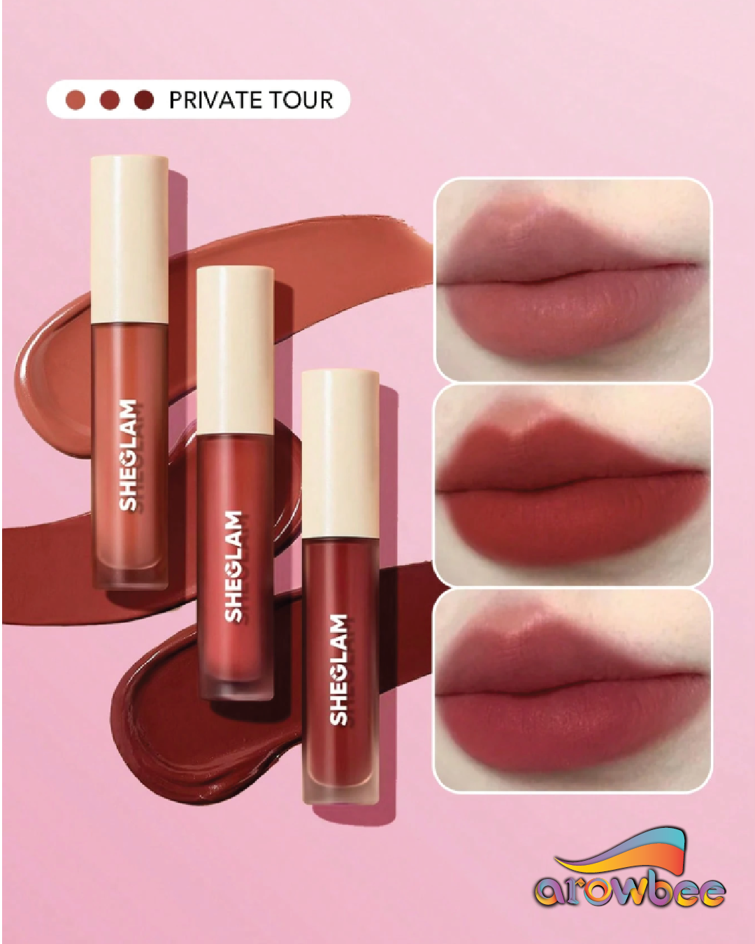 SHEGLAM Matte Allure Mini Liquid Lipstick Set