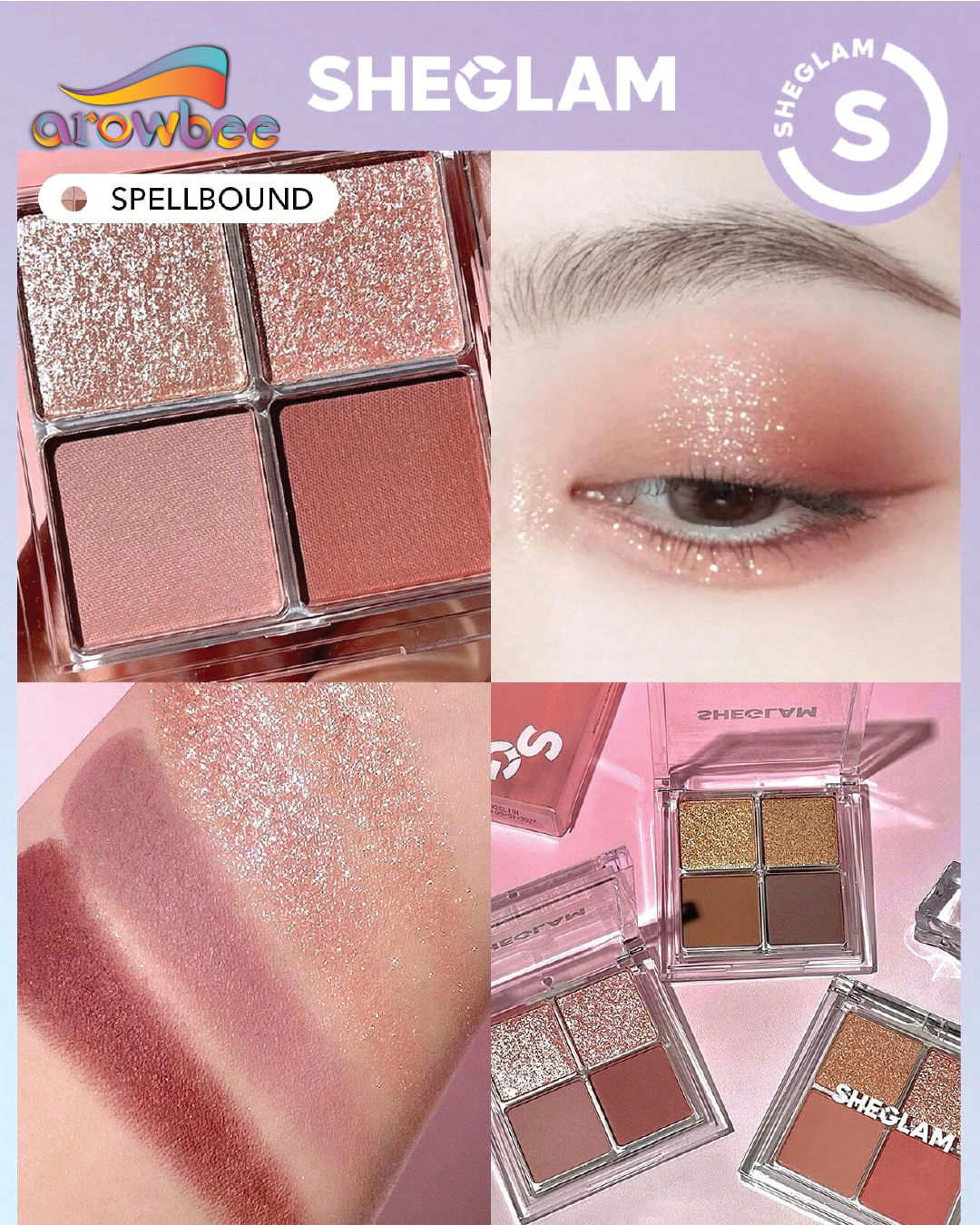 SHEGLAM Cosmic Crystal Eyeshadow Quad