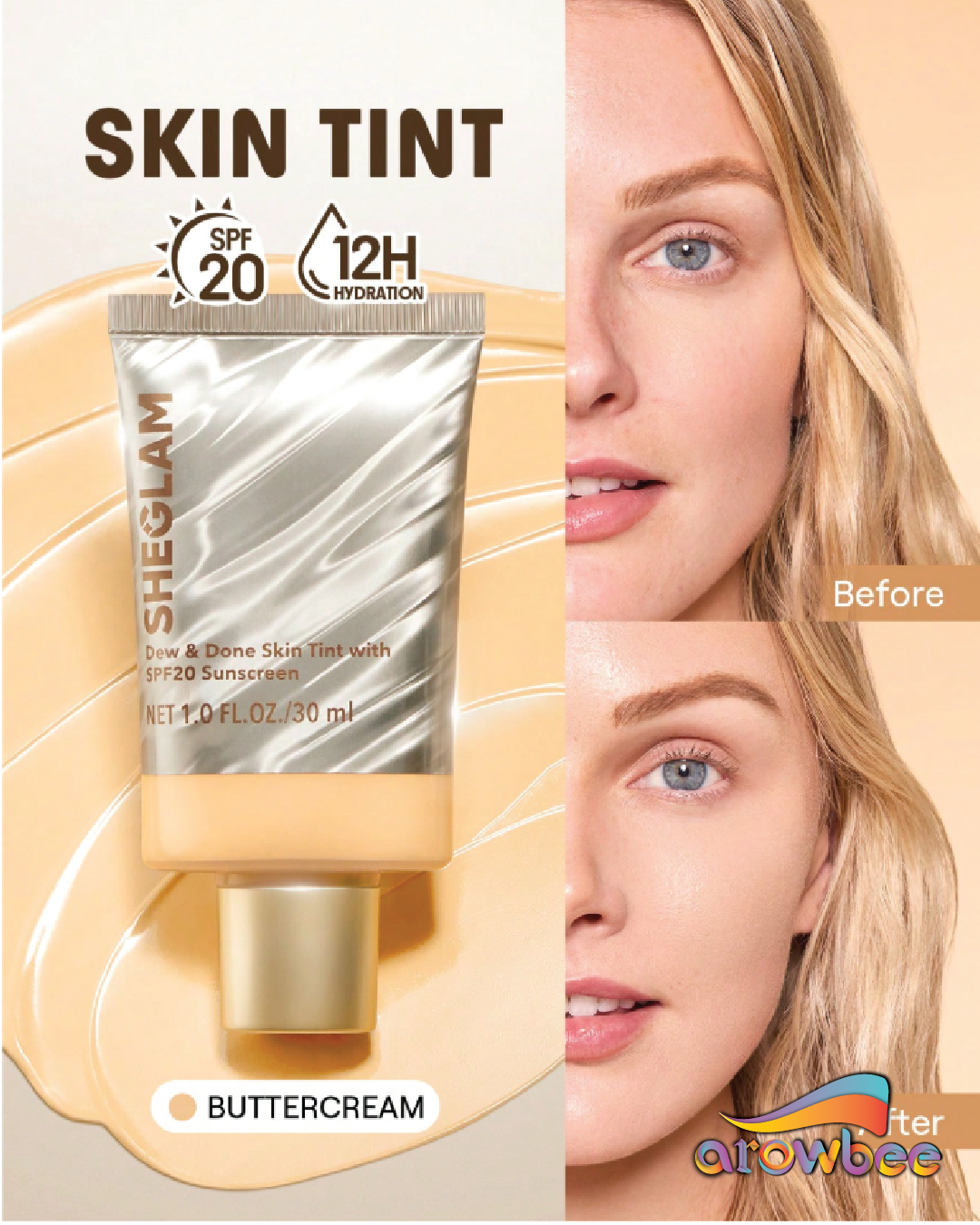 SHEGLAM Dew & Done Skin Tint With Spf20