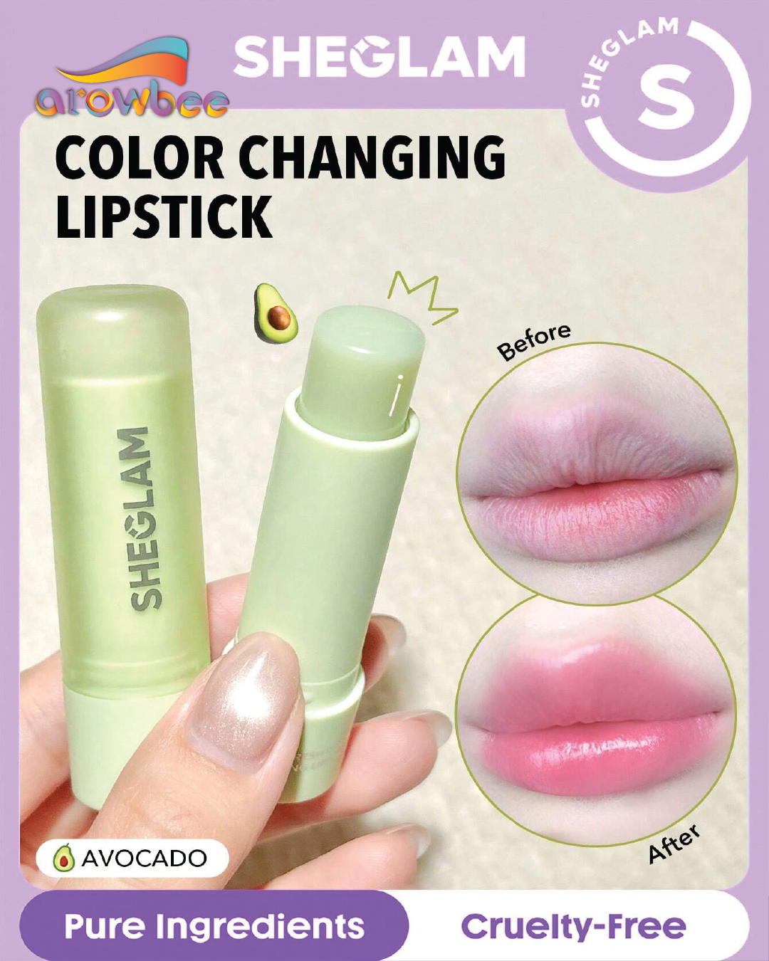 SHEGLAM Pout PHresh Color Changing Lipstick