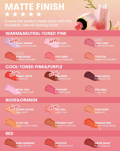 SHEGLAM Color Bloom Liquid Blush Matte Finish