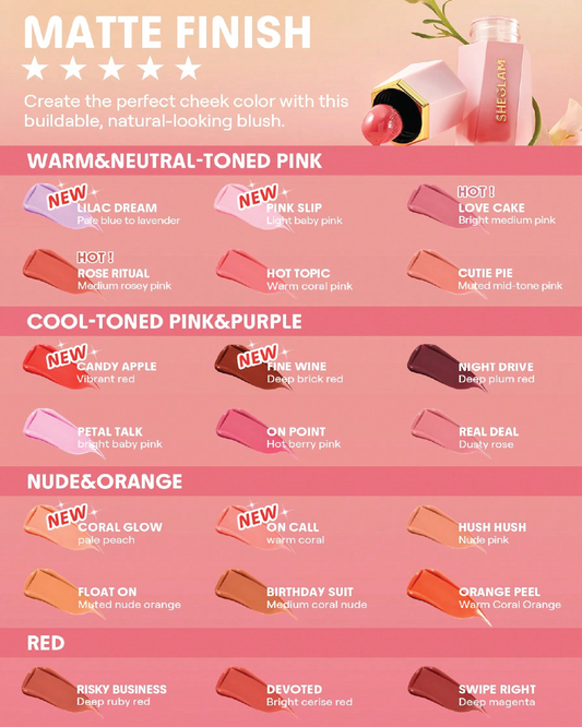 SHEGLAM Color Bloom Liquid Blush Matte Finish