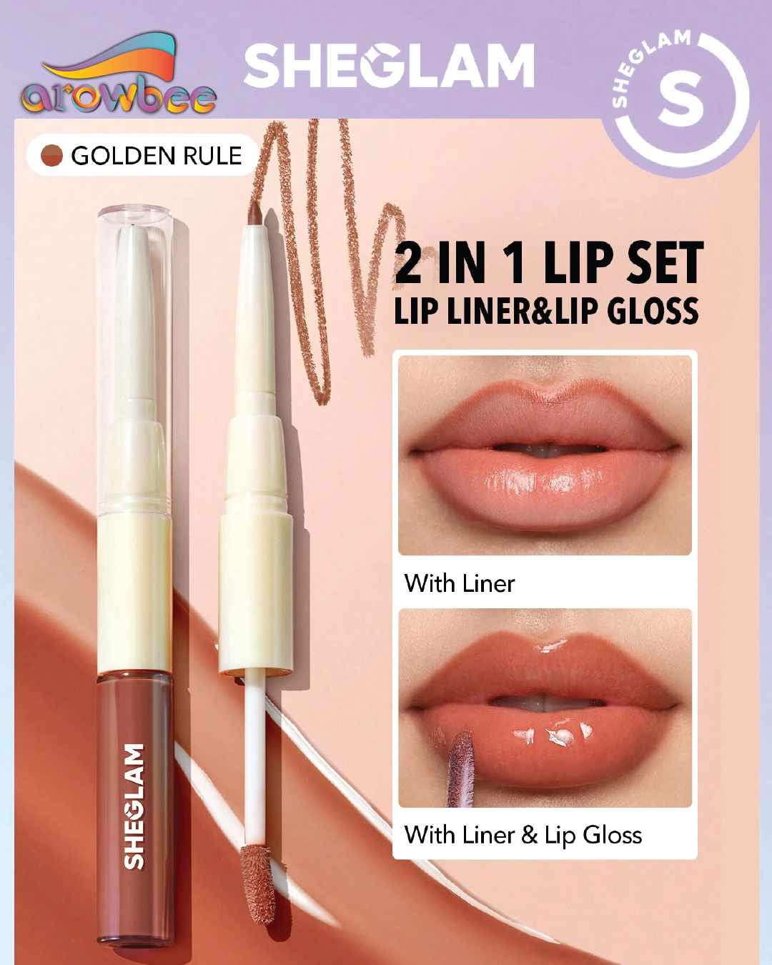 SHEGLAM Lip Rules Liner & Gloss Pen