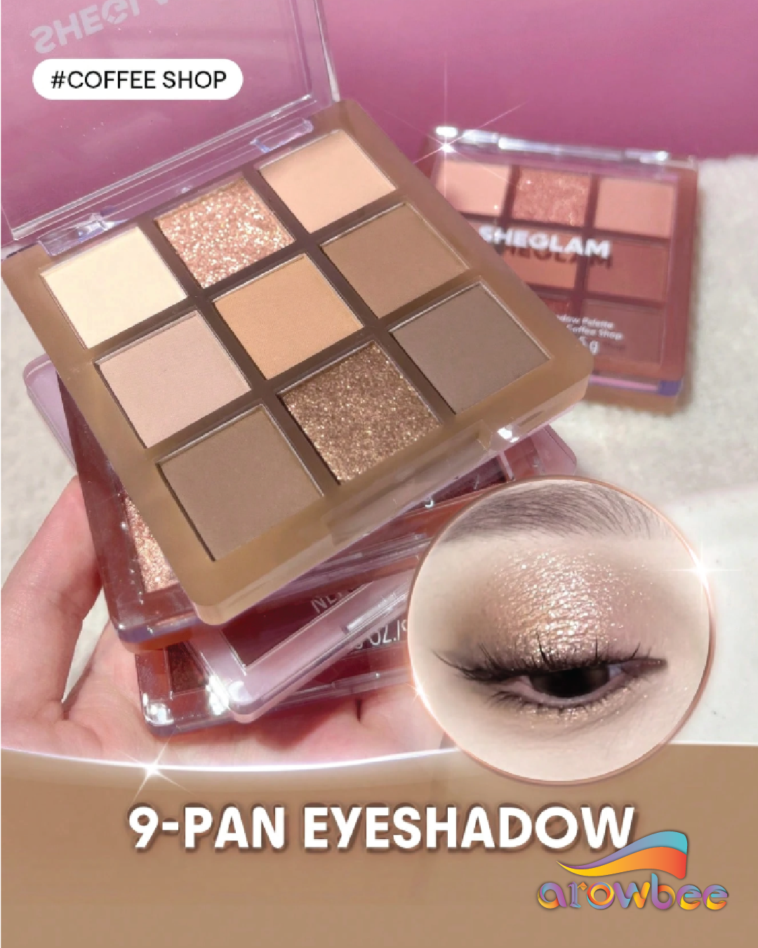 SHEGLAM Glimmer & Gleam 9-Pan Eyeshadow Palette