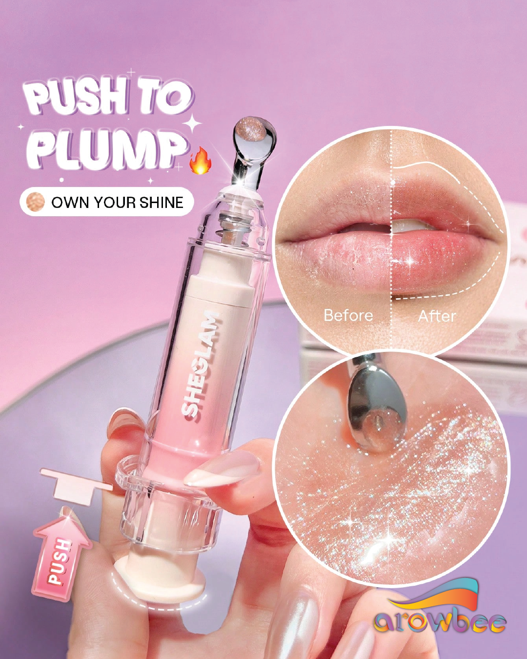 SHEGLAM Booster Shine Plumping Lip Gloss