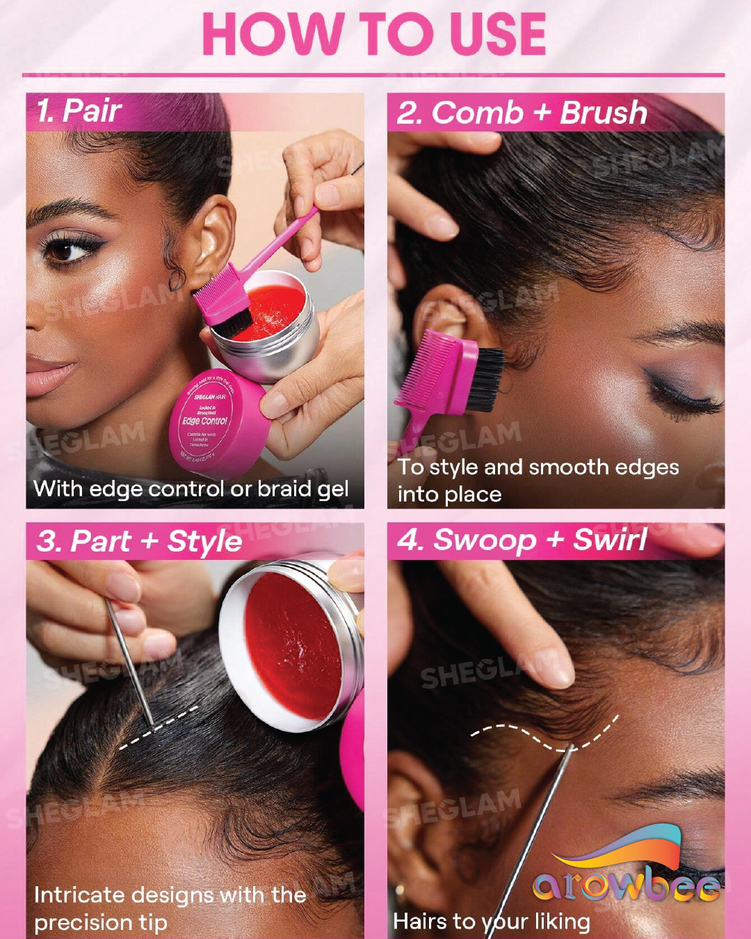 SHEGLAM HAIR Locked in Edge Bestie