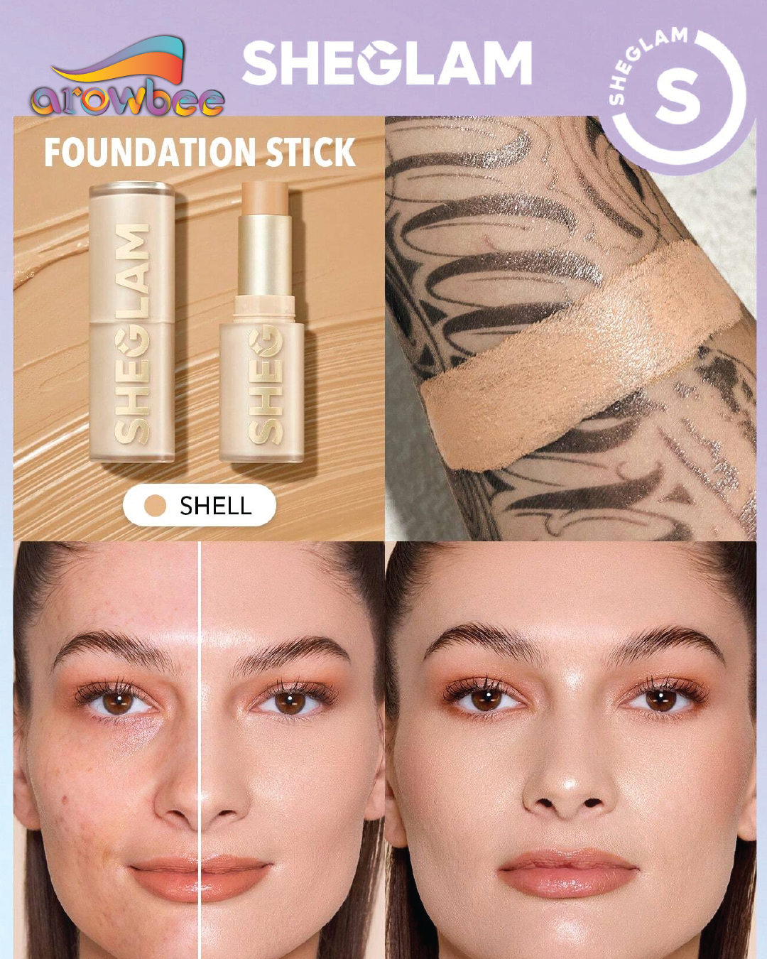 SHEGLAM Skin Magnet High Coverage Foundation Stick