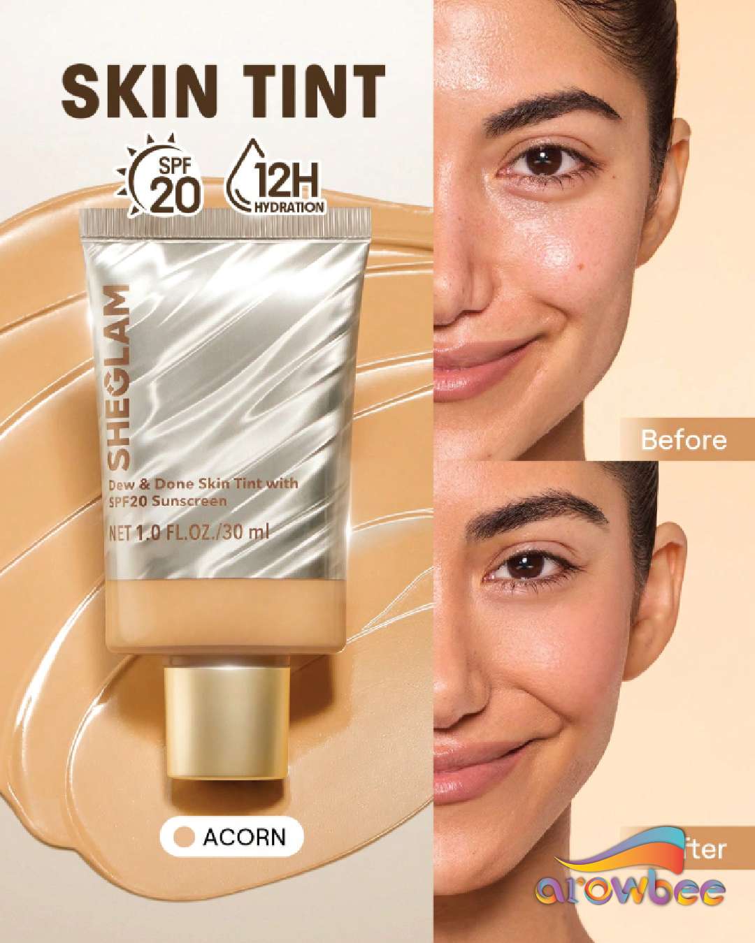 SHEGLAM Dew & Done Skin Tint With Spf20