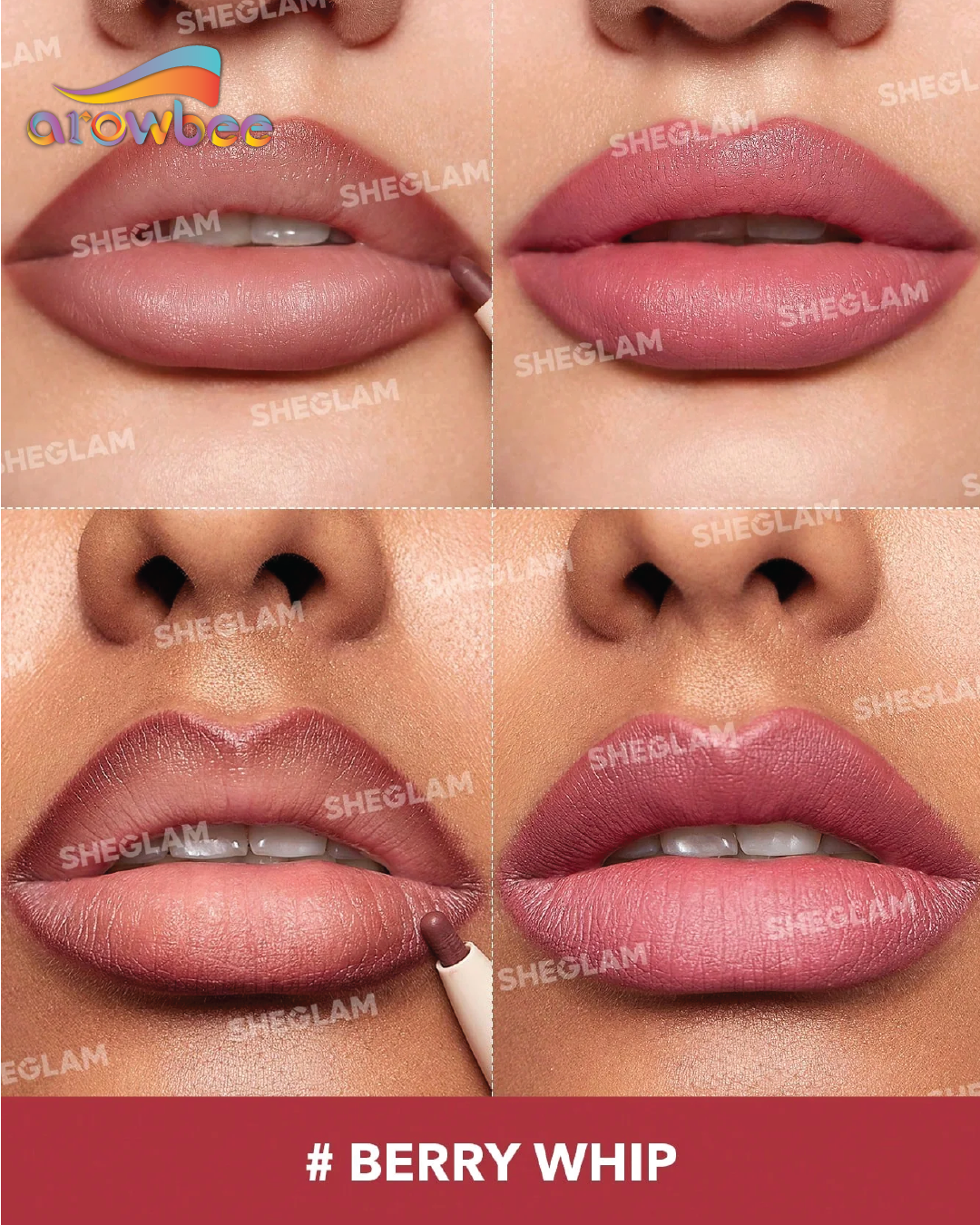 SHEGLAM Glam 101 Lipstick & Liner Duo