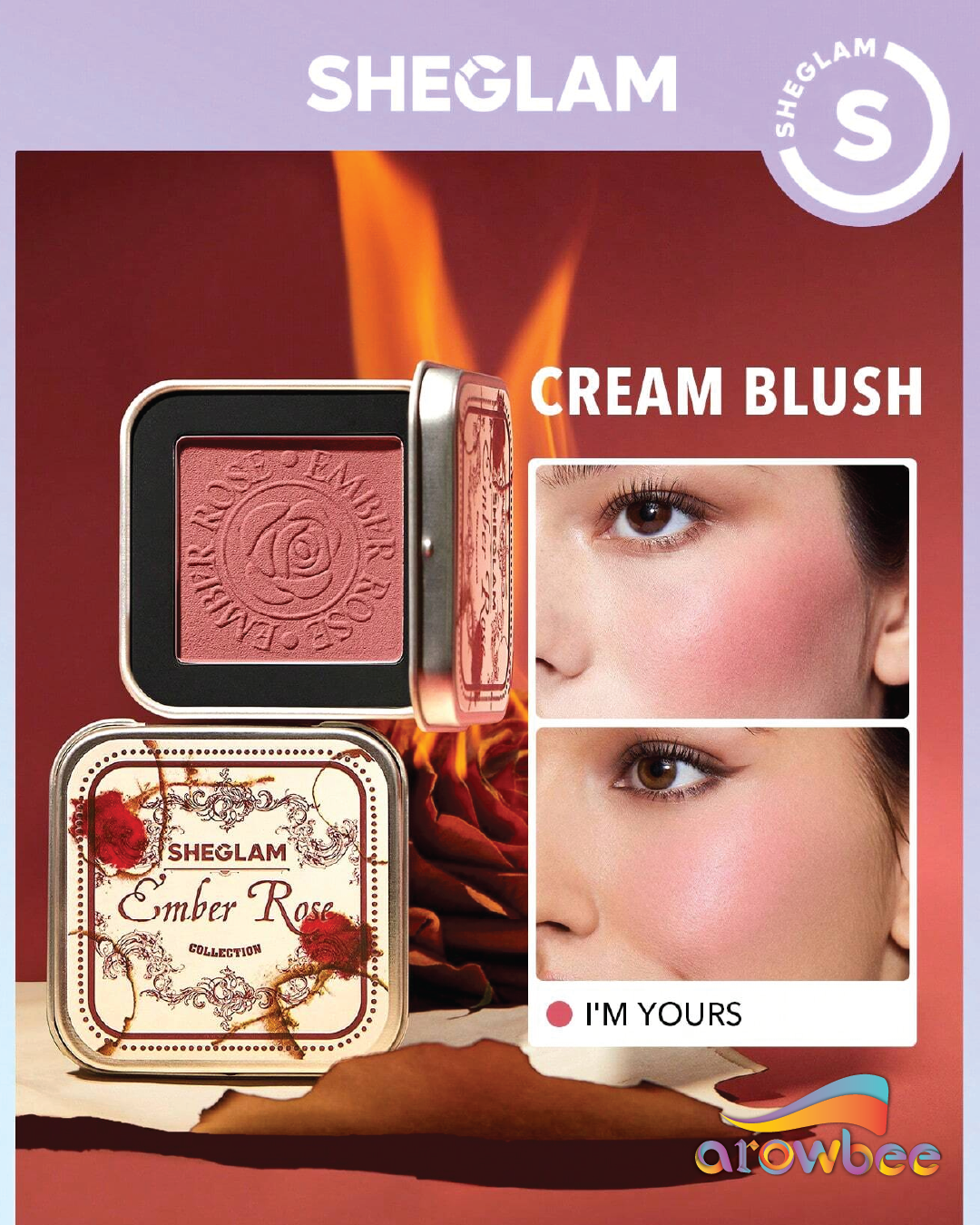 SHEGLAM Ember Rose Eternal Flame Cream Blush