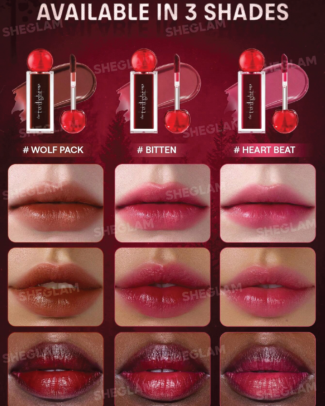 The Twilight Saga X SHEGLAM Immortality Lip Tint