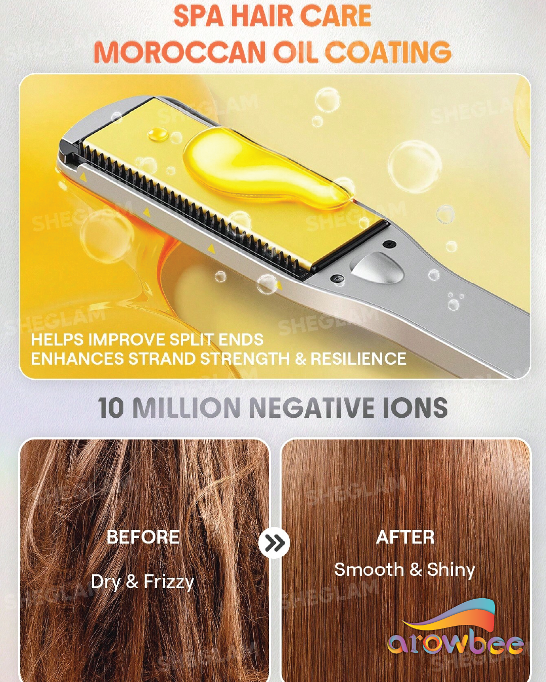 SHEGLAM HAIR Sleek Chic Wide Glide Straightener