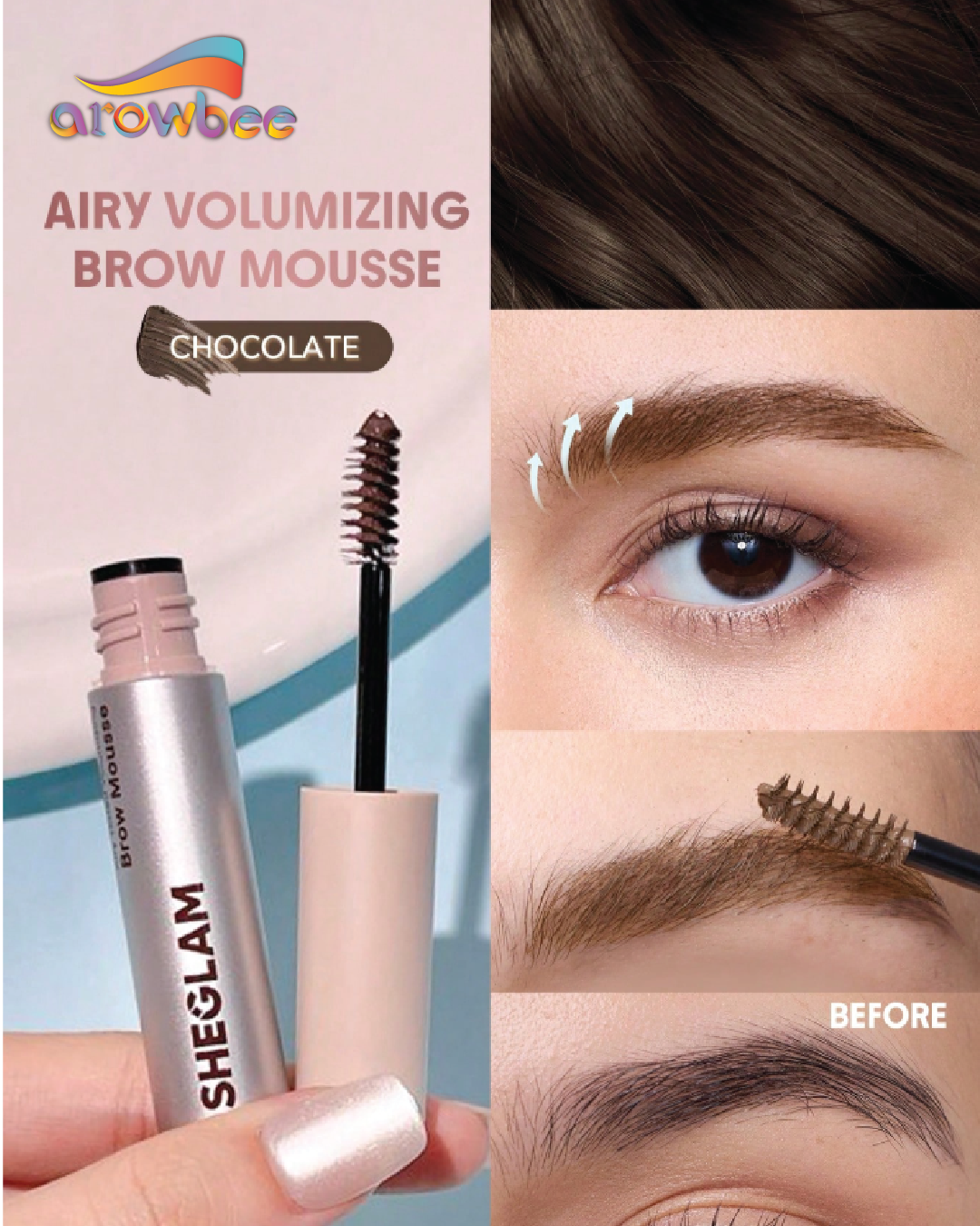 SHEGLAM Airy Tinted Volumizing Brow Mousse