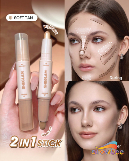 SHEGLAM 2-In-1 Contour & Highlight Stick