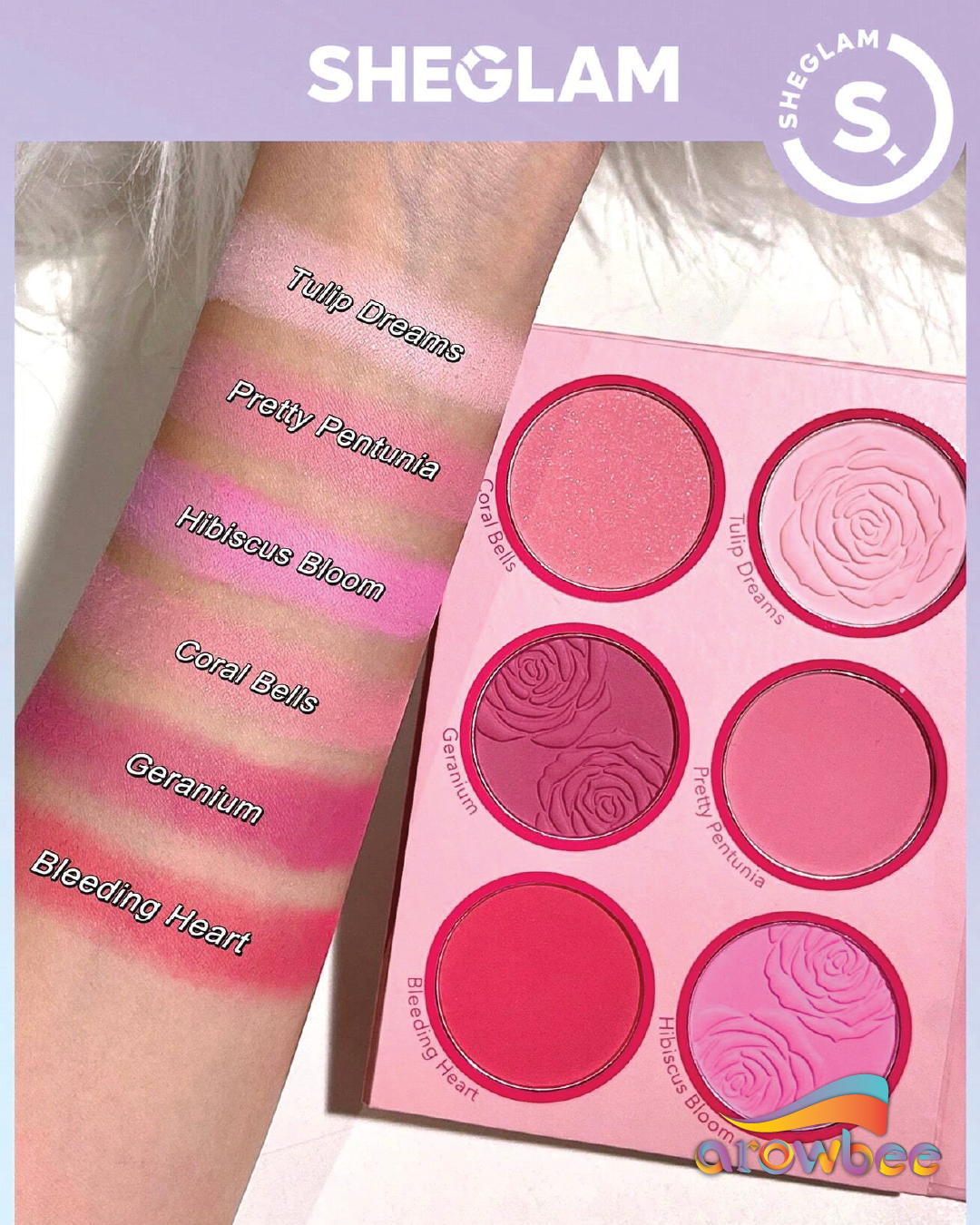 SHEGLAM Floral Flush Blush Palette