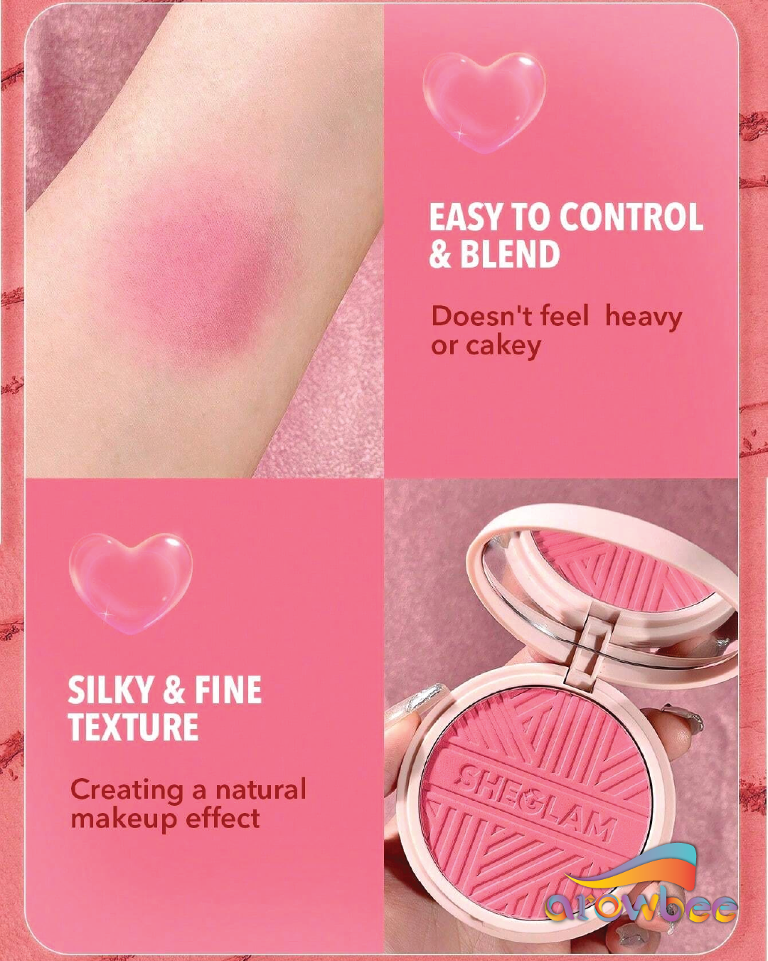 SHEGLAM Lightweight Matte Blush