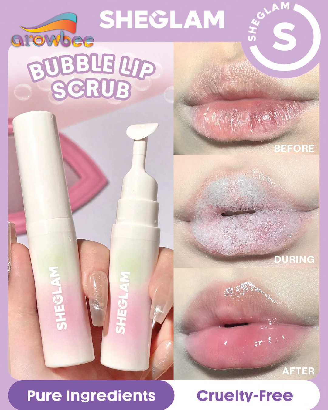 SHEGLAM Bubble Buff Lip Scrub