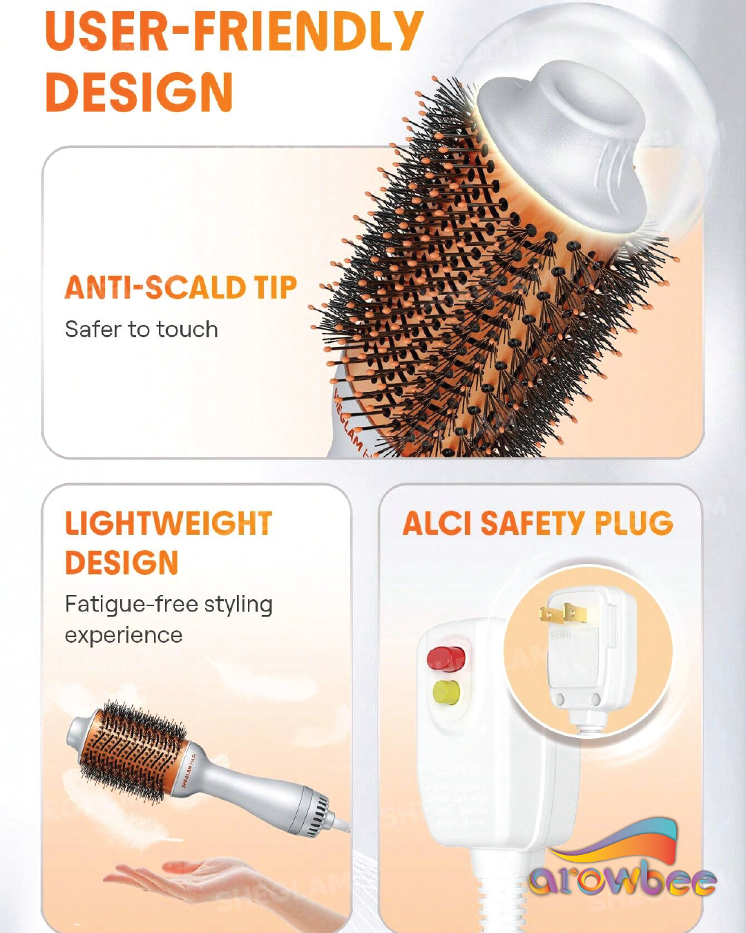 SHEGLAM HAIR Blowout Bliss Volumizing Hot Air Brush