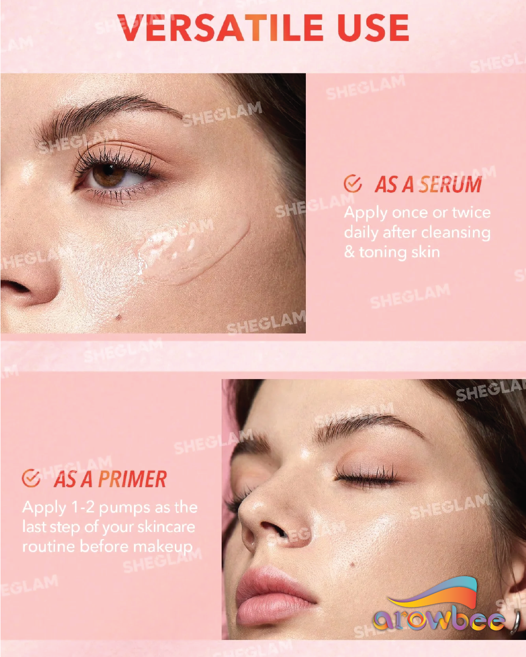 SHEGLAM Melon Melt Niacinamide Serum Primer