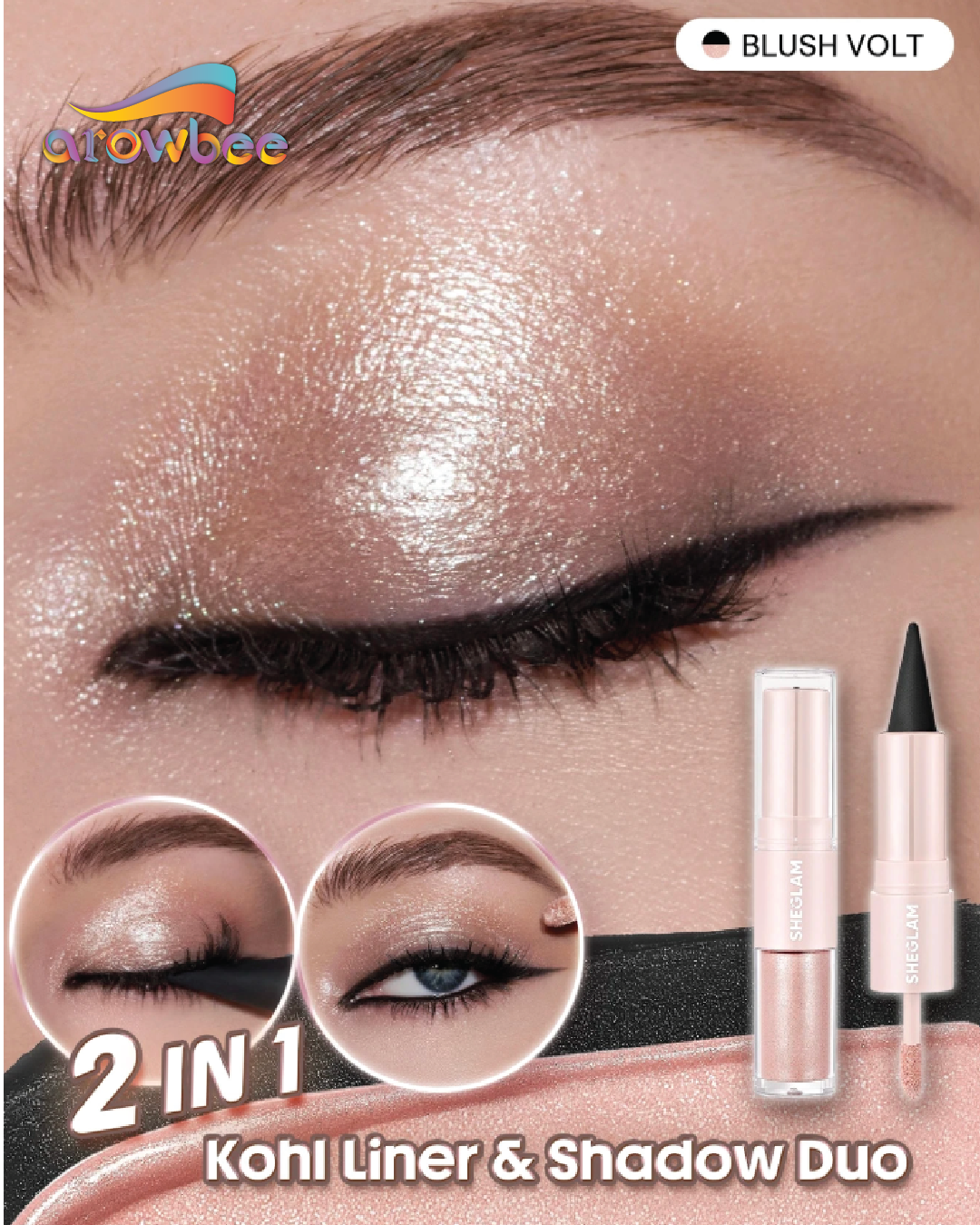 SHEGLAM Spark Switch Kohl Liner & Shadow Duo