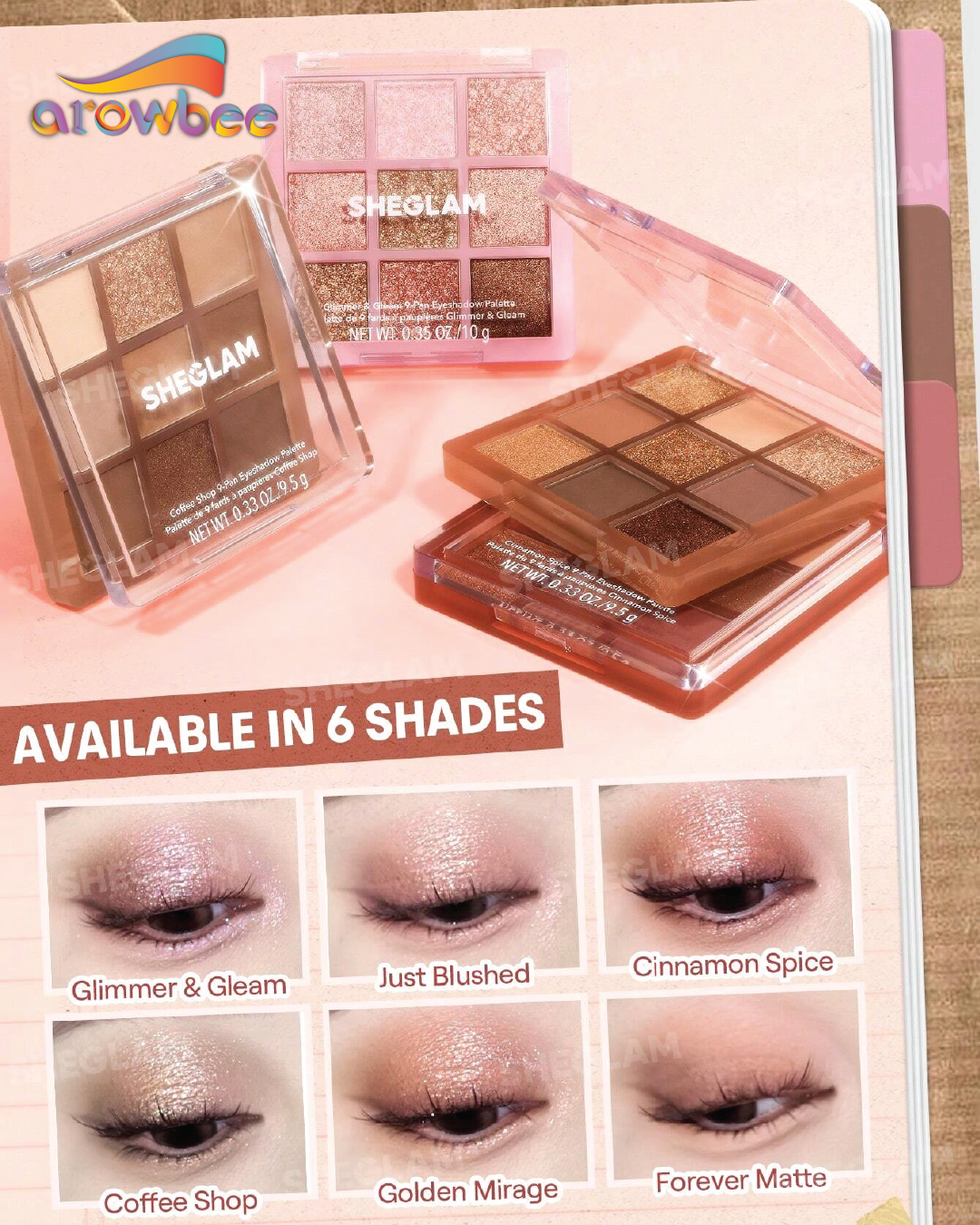 SHEGLAM Glimmer & Gleam 9-Pan Eyeshadow Palette