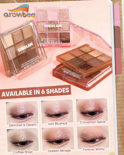 SHEGLAM Glimmer & Gleam 9-Pan Eyeshadow Palette