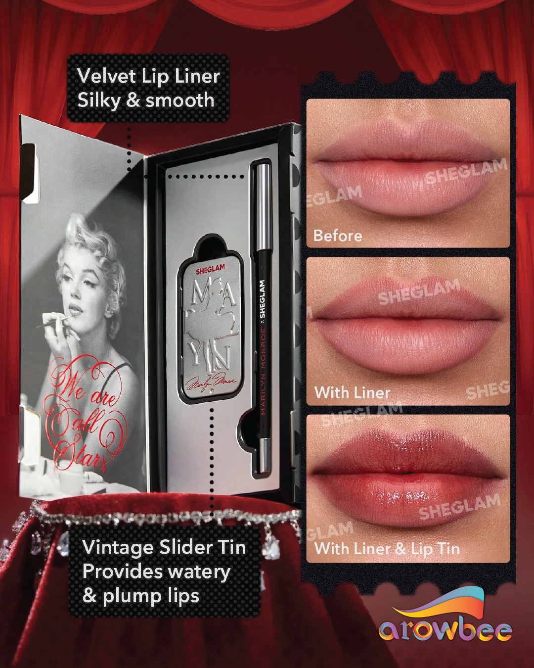 Marilyn Monroe X SHEGLAM Collection Set