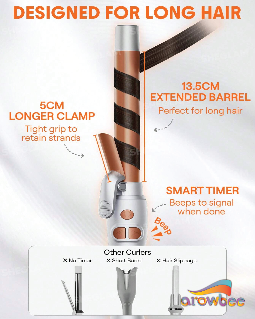 SHEGLAM HAIR Rotating Curling Iron