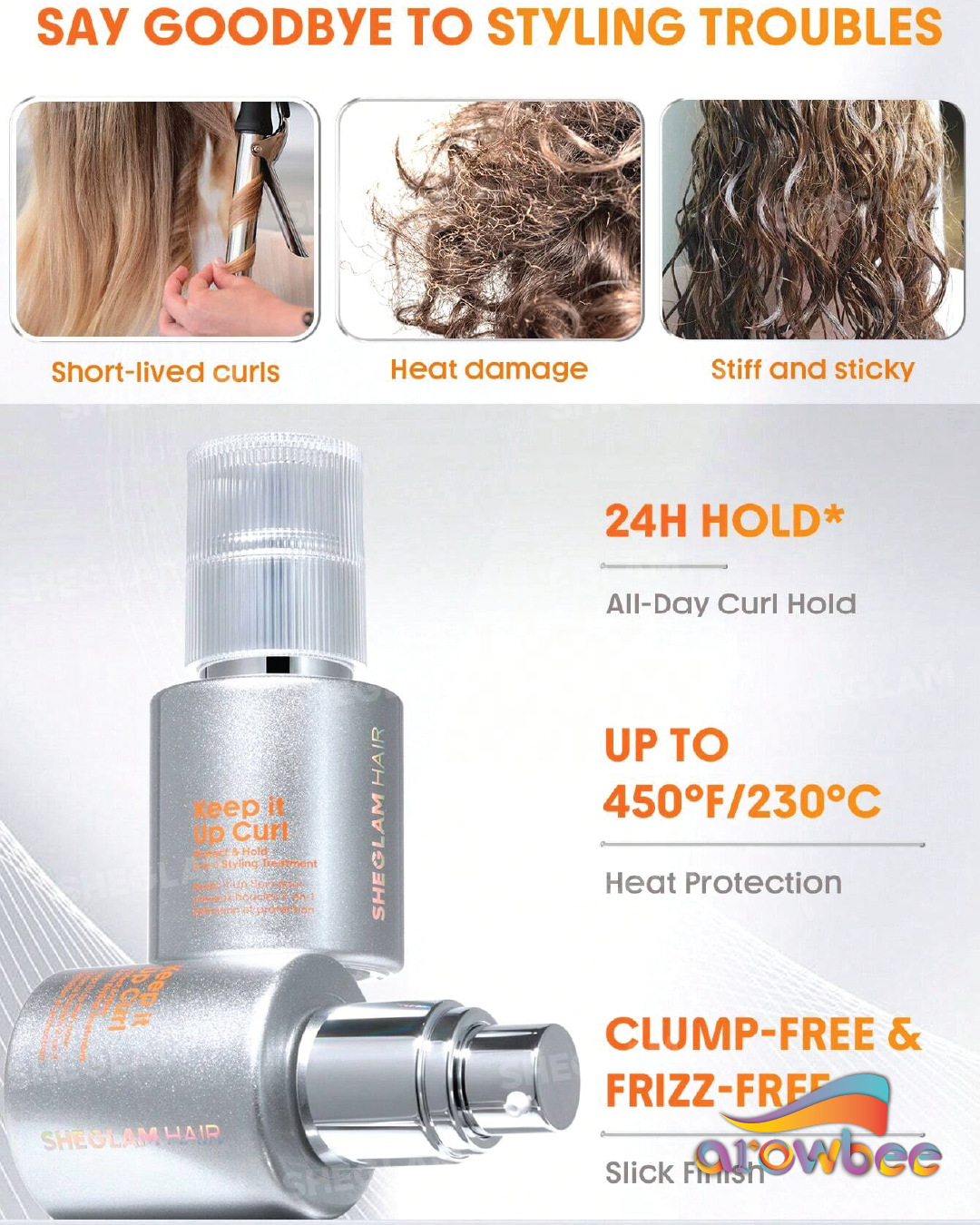 SHEGLAM HAIR Keep It Up Curl Protect & Hold 2-In-1 Styling Treatment
