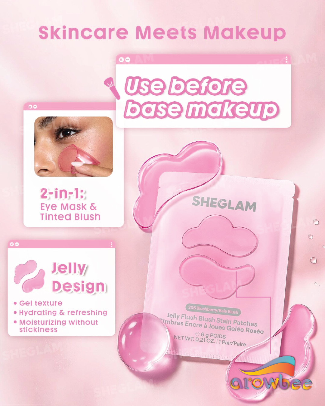 SHEGLAM Jelly Flush Blush Stain Patches
