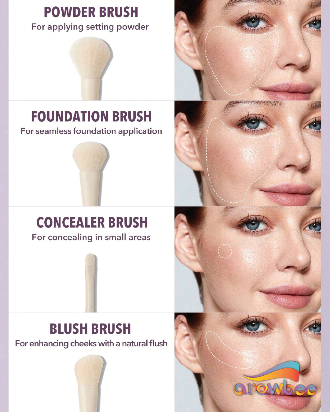 SHEGLAM Pro Core Brush Kit 8 Pcs