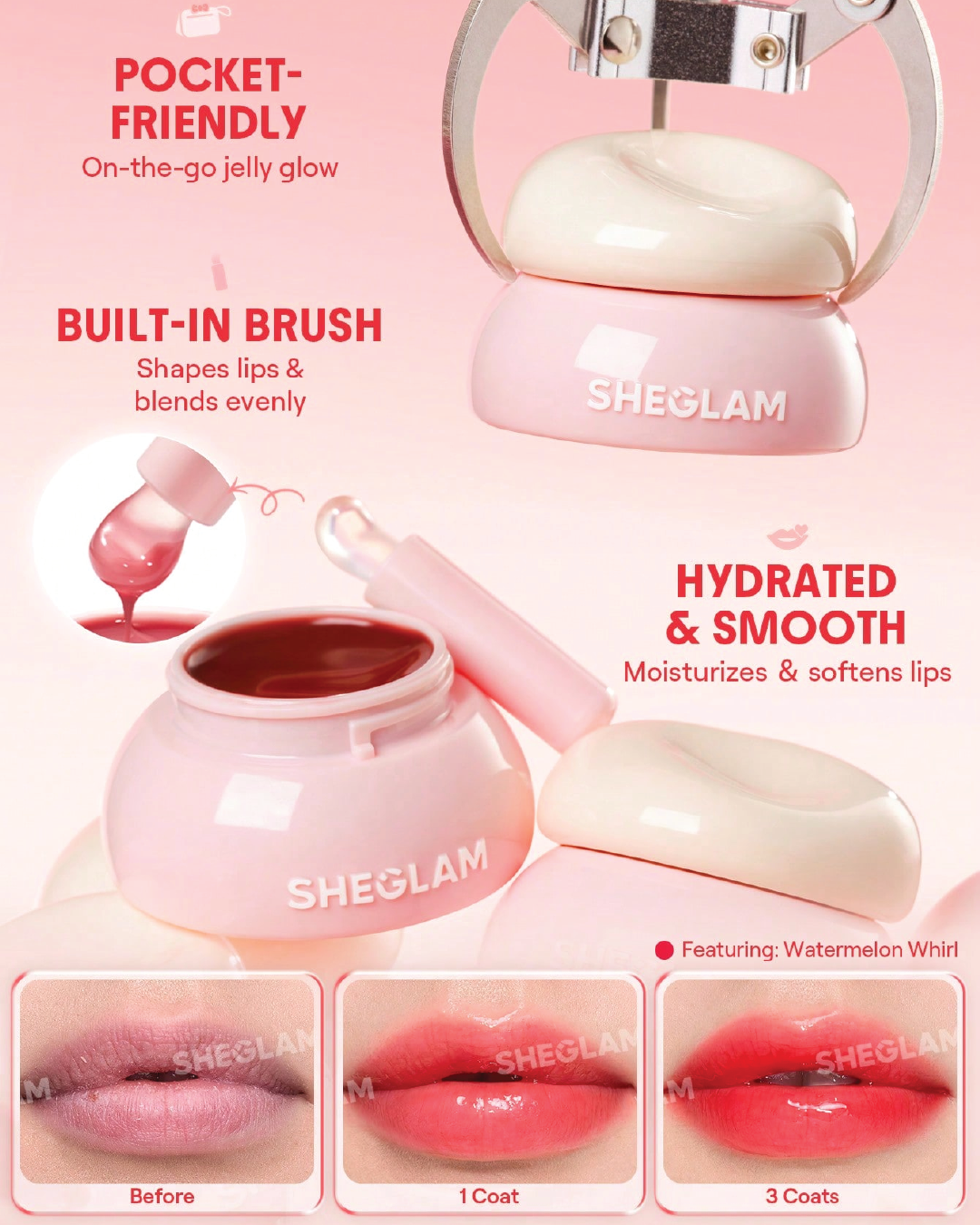 SHEGLAM Hydra Jelly Pocket Lip Jam