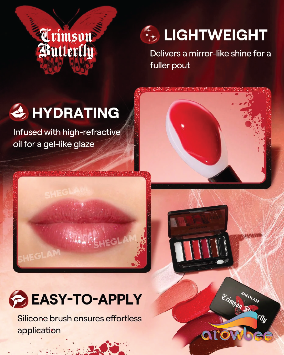 SHEGLAM Crimson Butterfly Full Colection Set