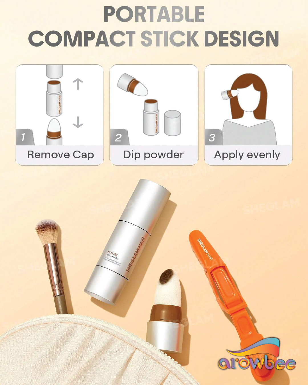 SHEGLAM HAIR Fix & Fill Hairline Powder