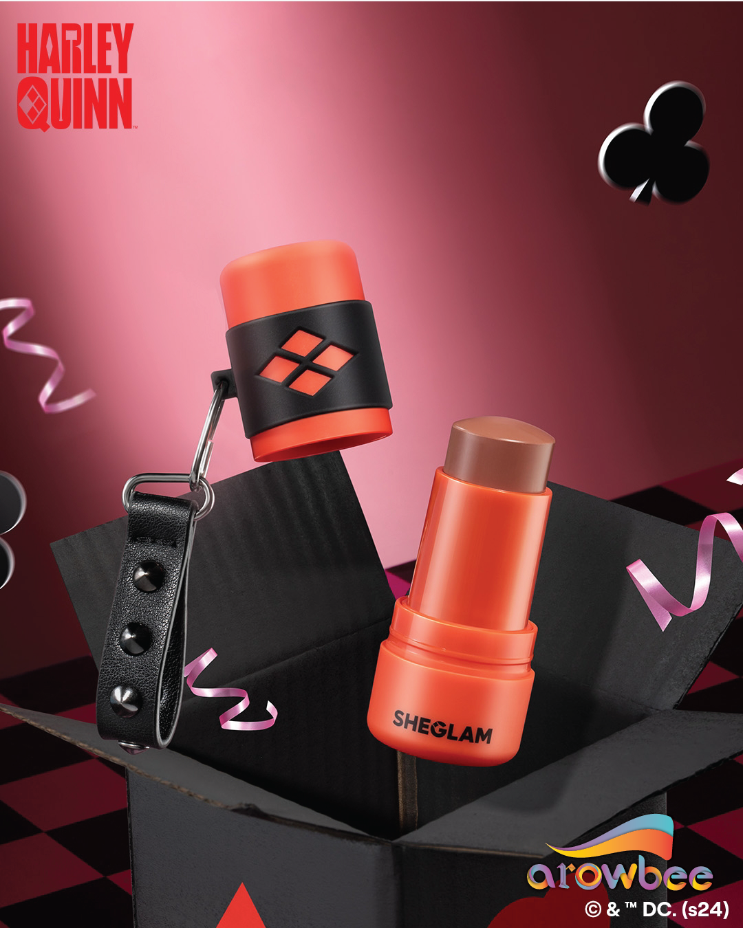 Harley Quinn X SHEGLAM Mischief Mallet Blush Stick