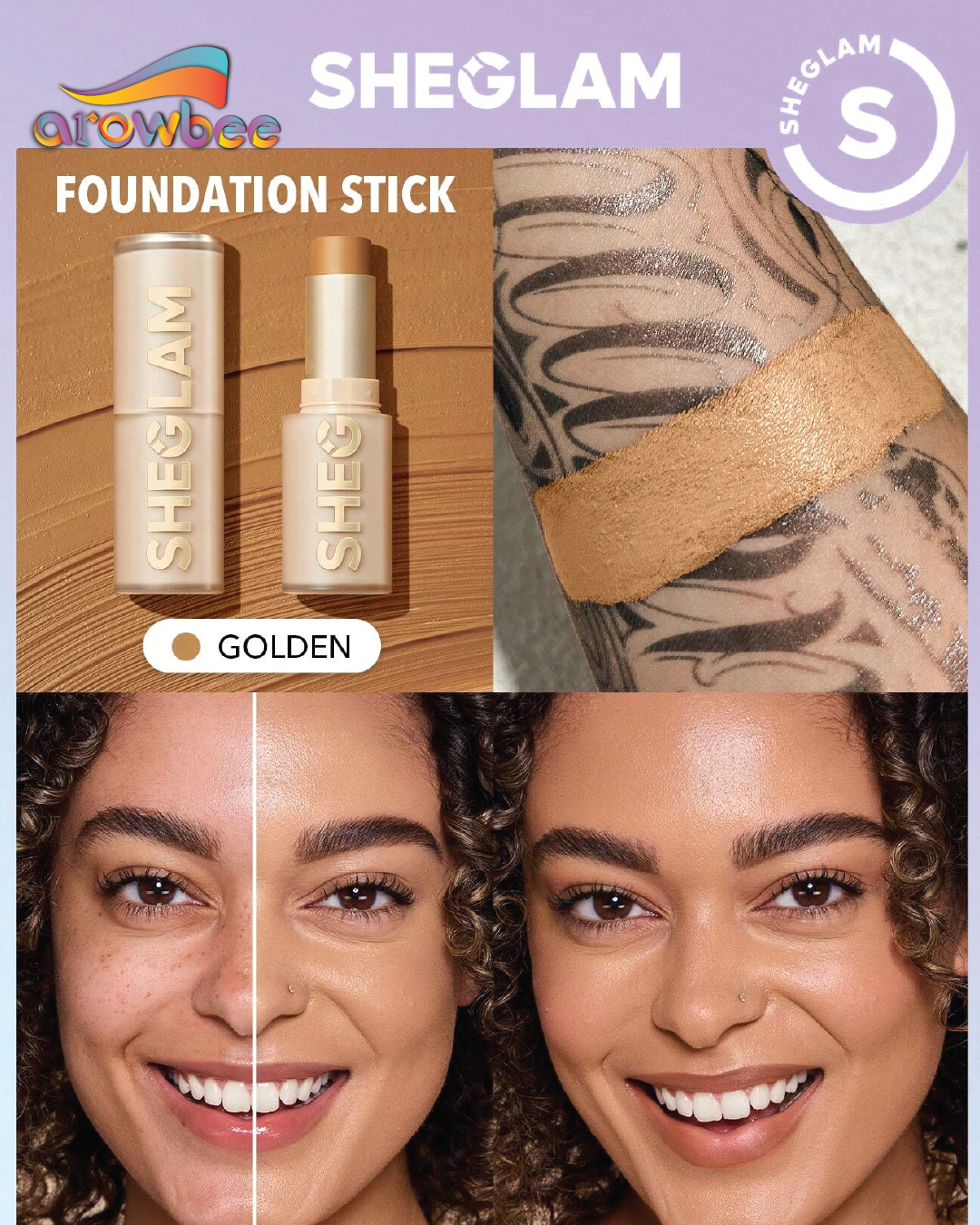 SHEGLAM Skin Magnet High Coverage Foundation Stick
