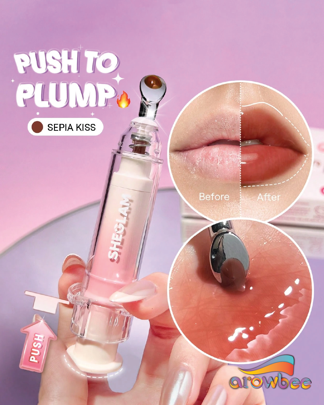 SHEGLAM Booster Shine Plumping Lip Gloss