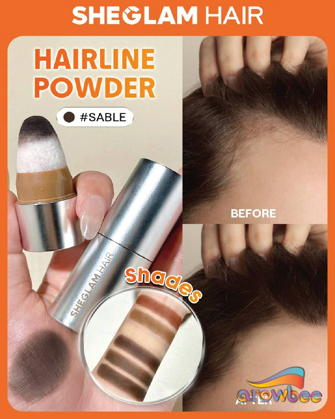 SHEGLAM HAIR Fix & Fill Hairline Powder