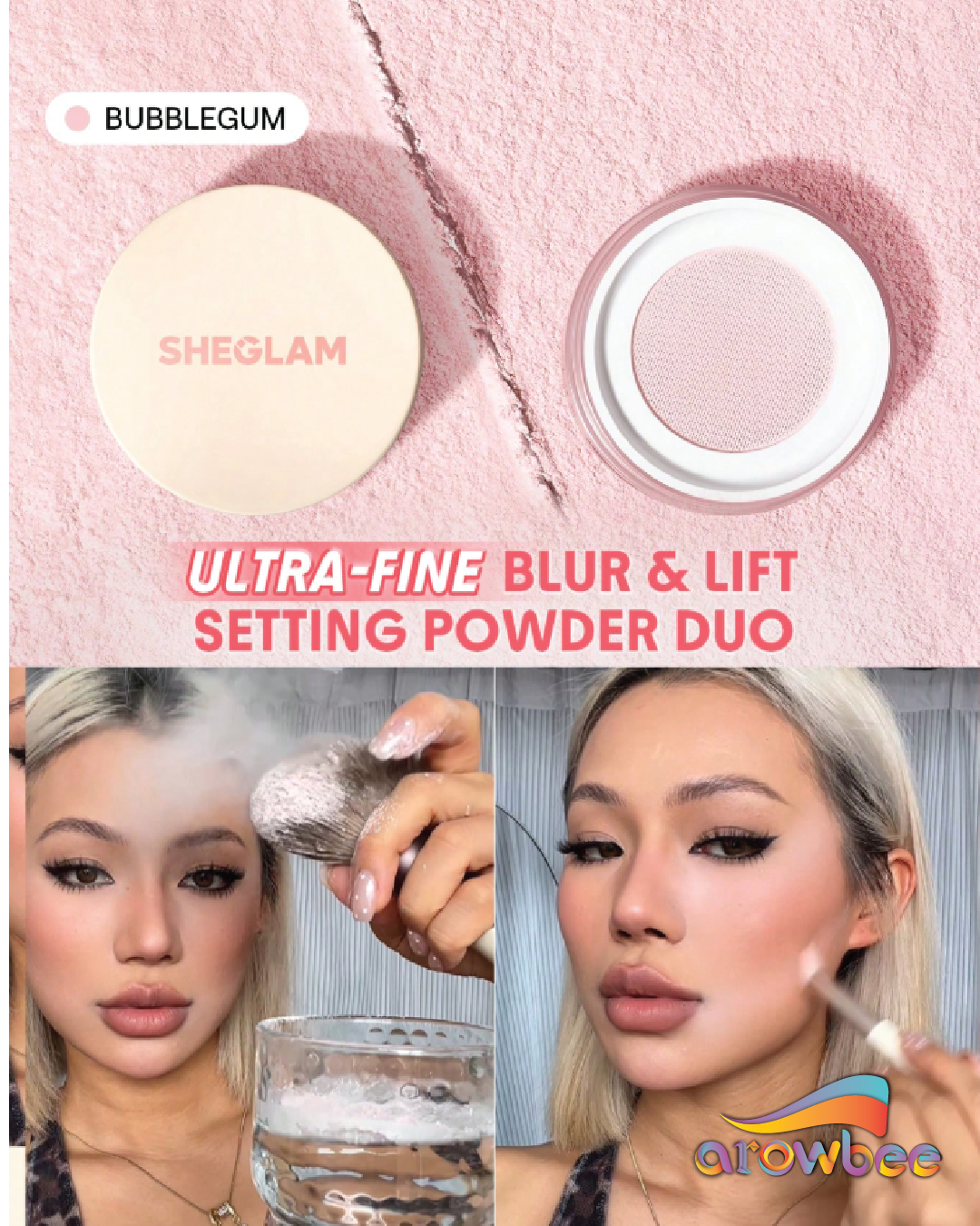 SHEGLAM Insta-Ready Ultra-Fine Blur & Lift Setting Powder Duo