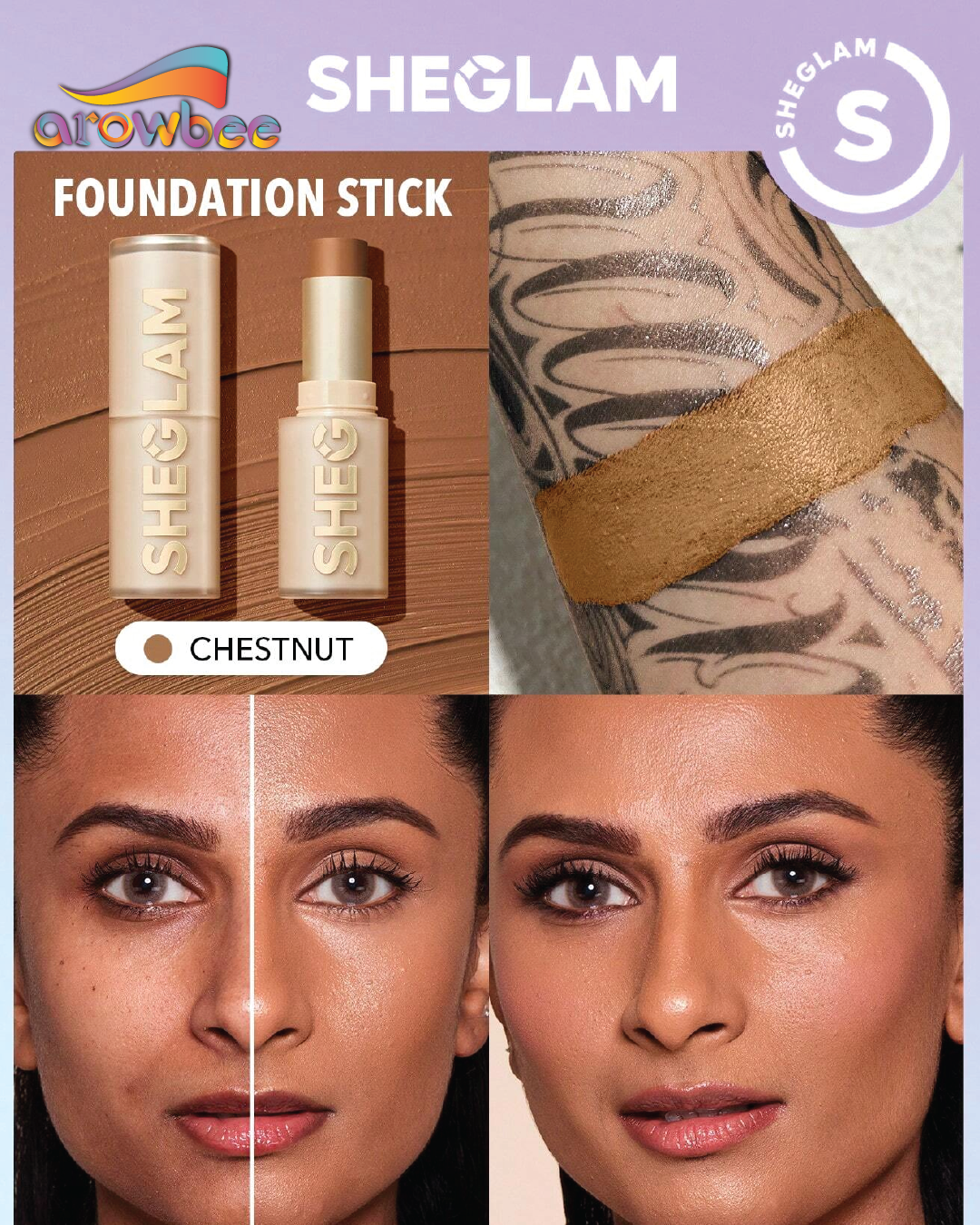 SHEGLAM Skin Magnet High Coverage Foundation Stick