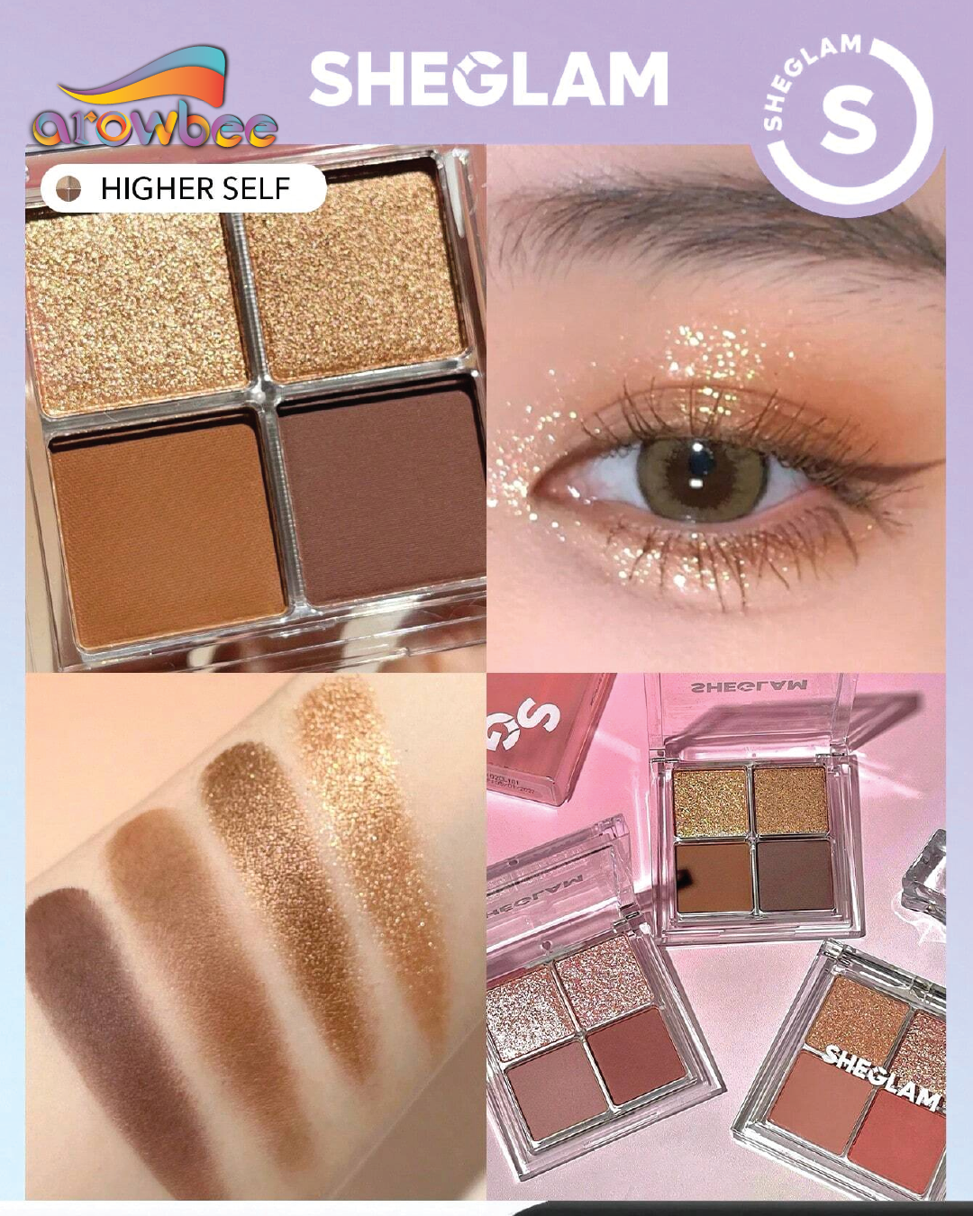 SHEGLAM Cosmic Crystal Eyeshadow Quad