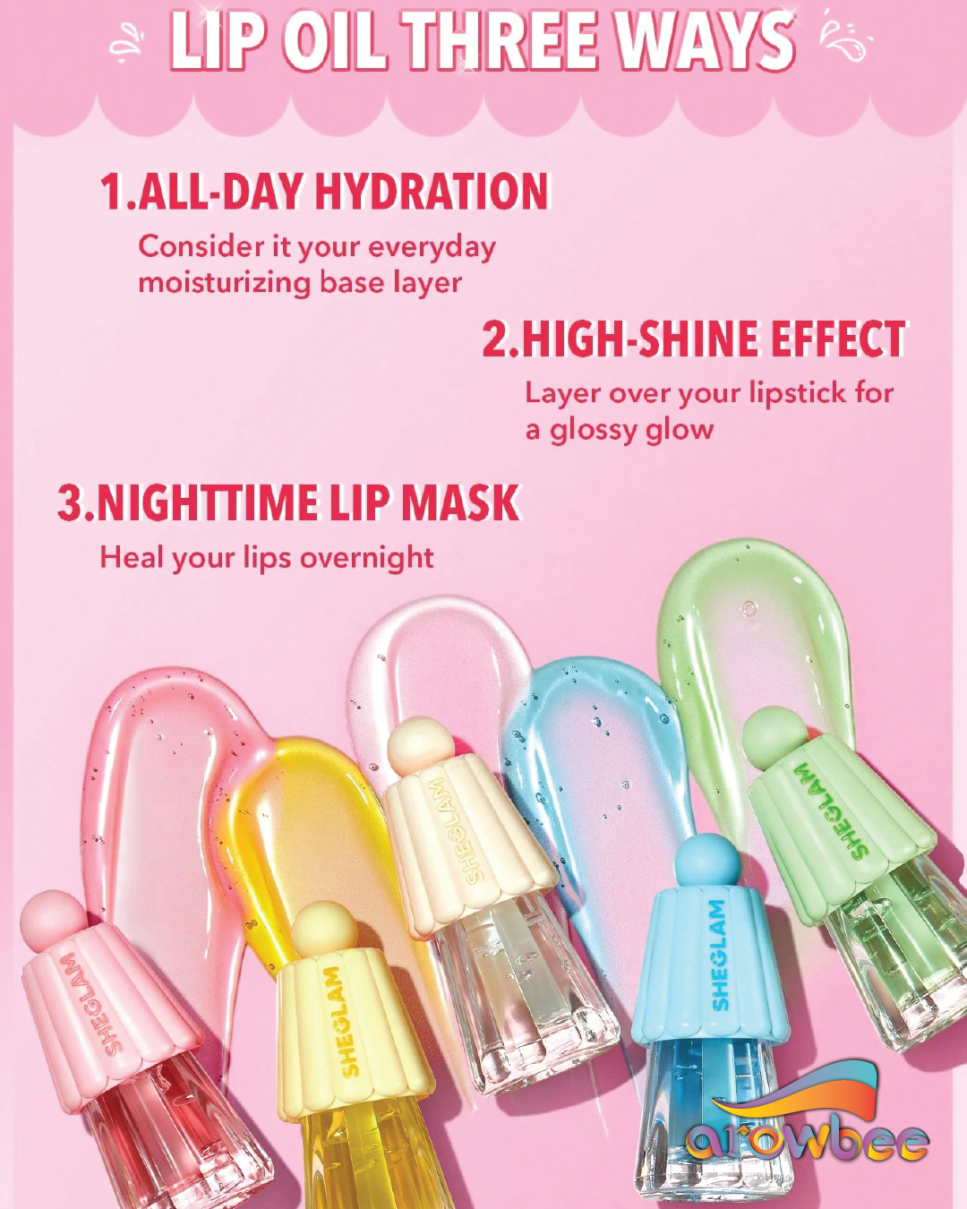SHEGLAM Jelly Wow Hydrating Lip Oil