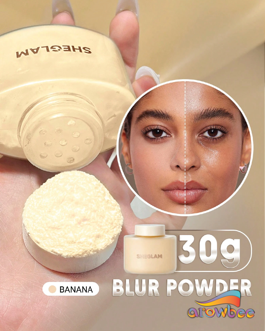 SHEGLAM Blur In A Bottle Loose Setting Powder