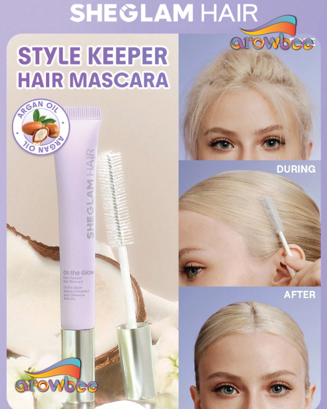SHEGLAM HAIR On The Glow Style Keeper Hair Mascara