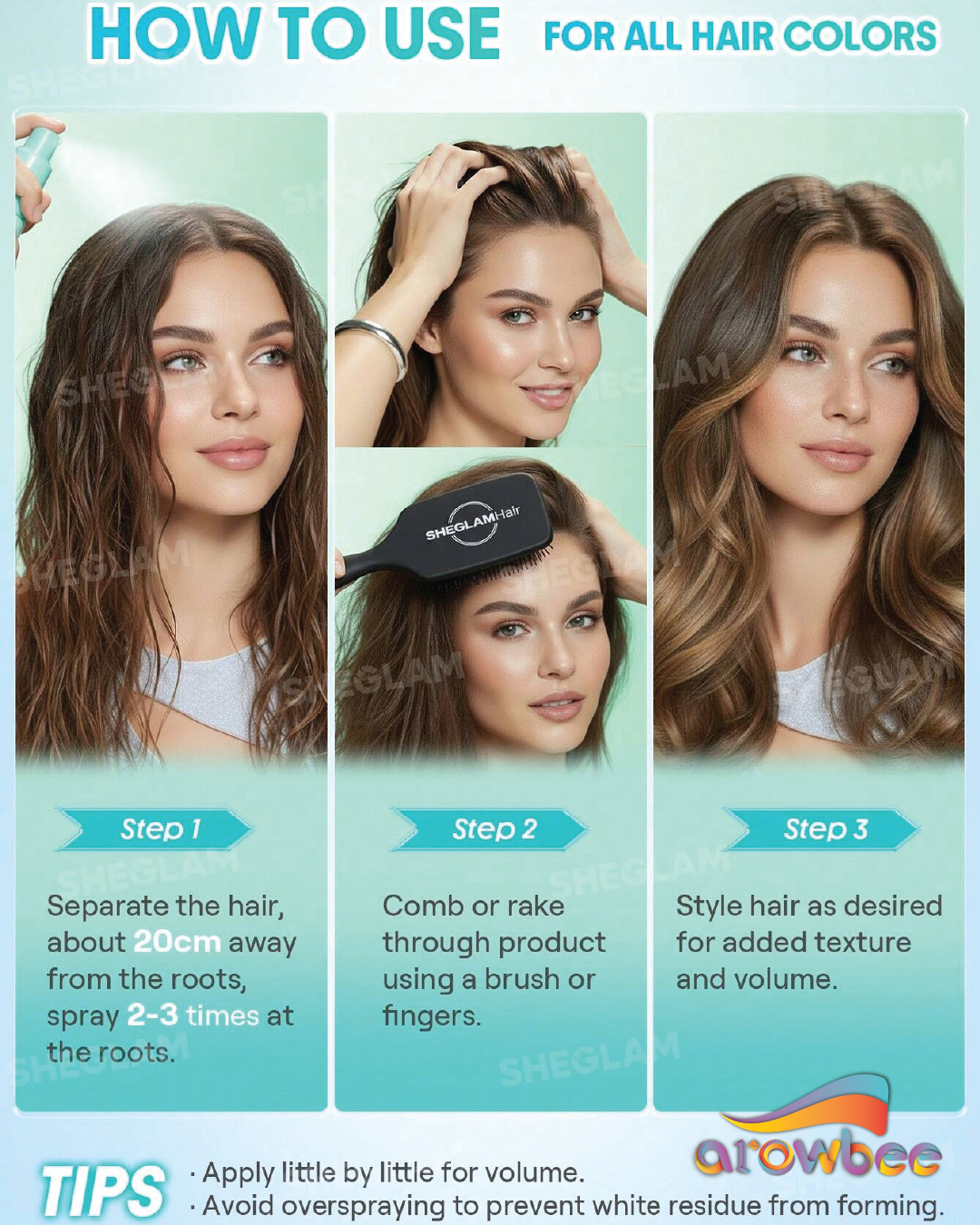 SHEGLAM HAIR Minty Fresh Airy Dry Shampoo