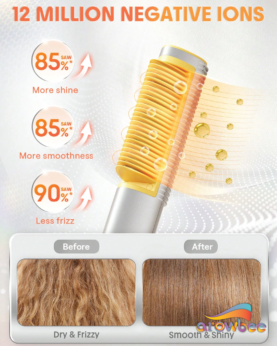 SHEGLAM HAIR Sleek Chic 3D Thermal Straightening Brush