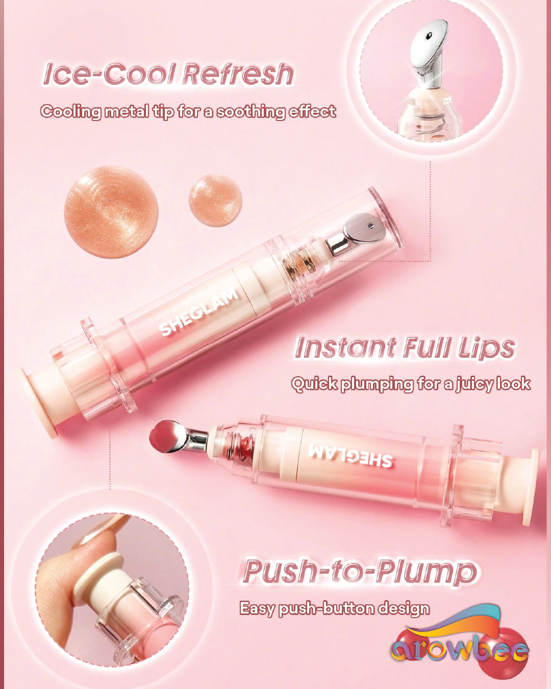 SHEGLAM Booster Shine Plumping Lip Gloss