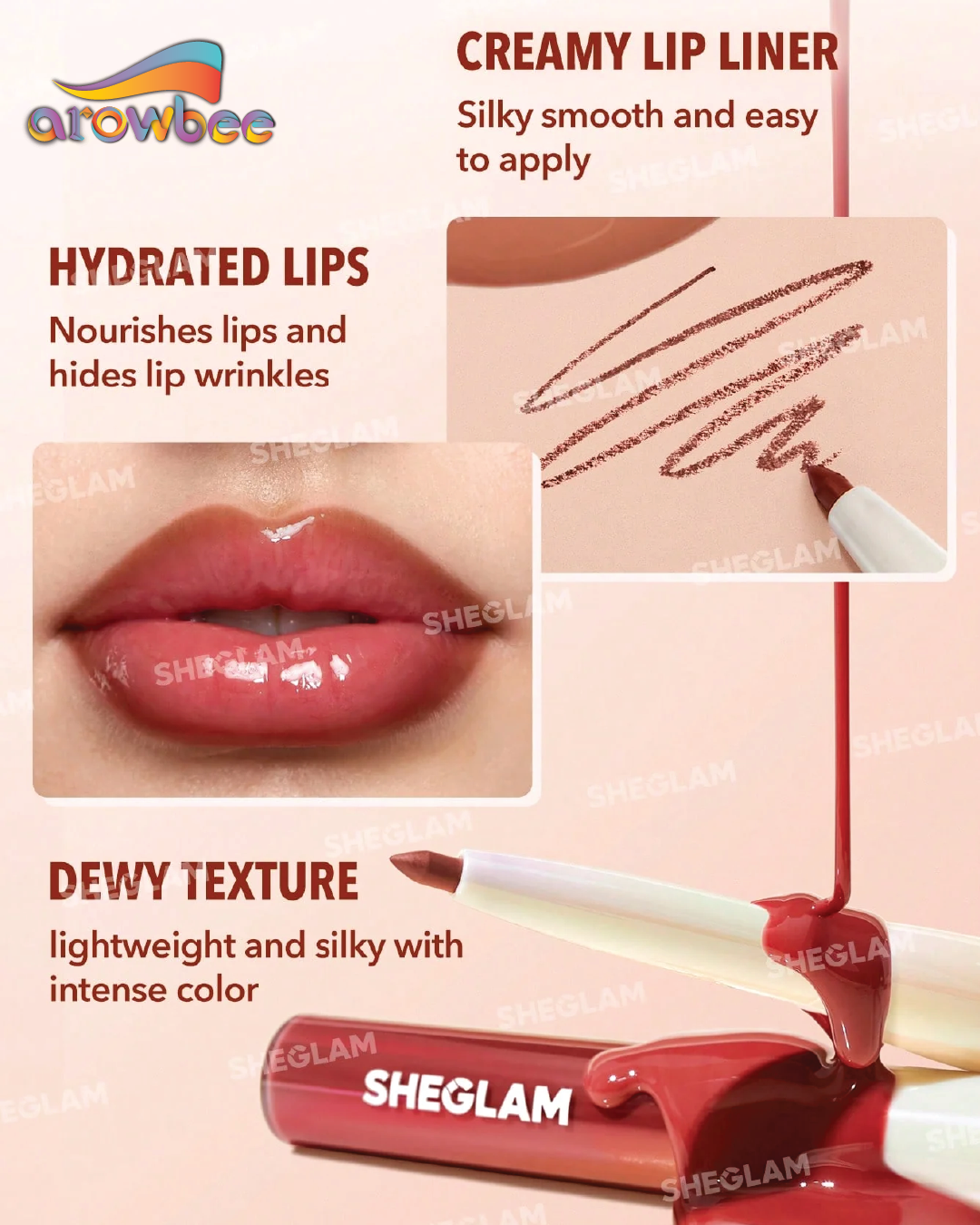 SHEGLAM Lip Rules Liner & Gloss Pen